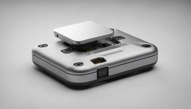 Consumer MEMS sensor packaging captured in medium shot featuring compact and ergonomic housing designed for everyday smart devices and gadgets.