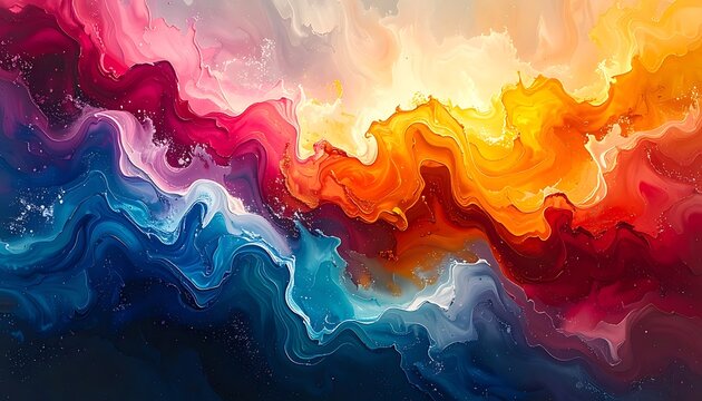 Vivid fluid art