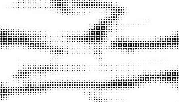 Black and white abstract geometric pattern with smooth transition pixel effect for sporty and modern background. Vector Format Illustration. EPS10 