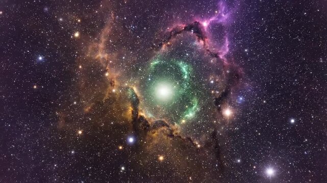 Cosmic nebula transformation: colorful galactic phenomena explored