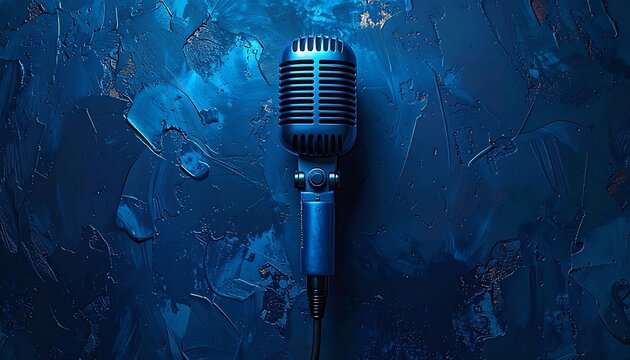 Vintage microphone art