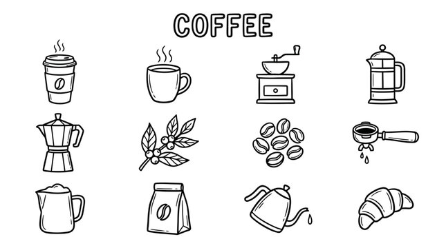 Coffee cup with steam rising.