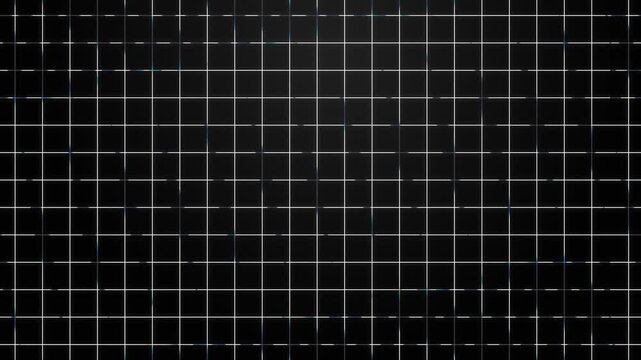 Digital Grid and Dot Matrix Motion Background - Abstract Technological HUD Interface, Seamless Loopable 4K Motion Graphics for Data Visualization and Sci-Fi Interface.