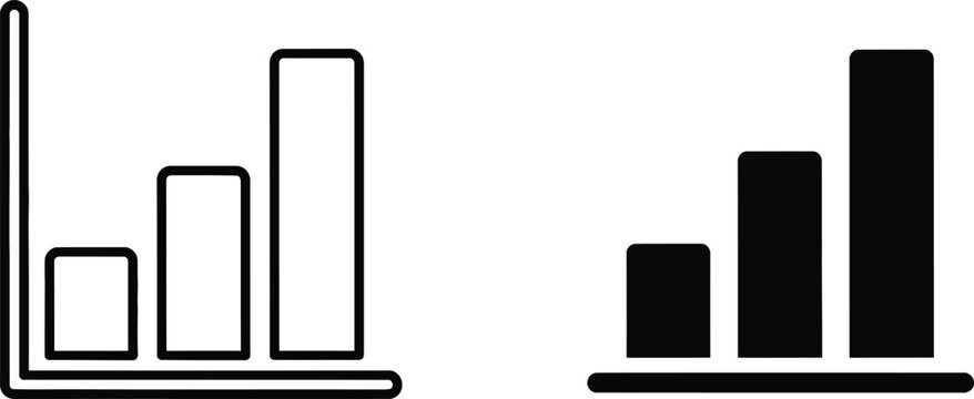 Bar chart and graph icons
