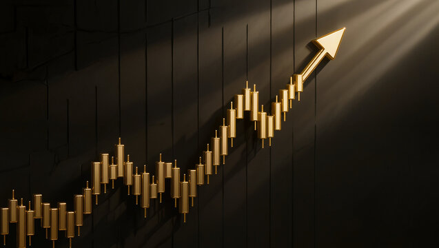 Golden investment growth graph finance