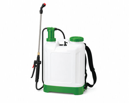 Agricultural backpack sprayer on white background.eps