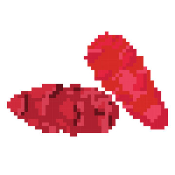 Tuber Pixel Art Oca Root - Pixel Art Sample