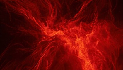 Fototapeta premium Abstract Red Energy Flow - Dynamic and Intense Visual Representation.