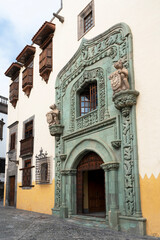 Naklejka na ściany i meble Las Palmas de Gran Canaria, Casa de Colon square, Spain