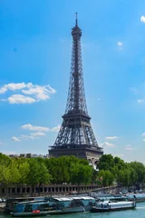 eiffel tour over Seine river, Paris, France © neirfy