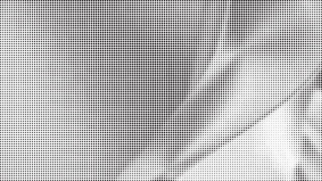Abstract monochrome halftone pattern with scattered dots and diffused areas
