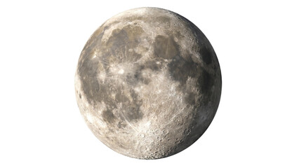 Moon Isolated on White Background © 3d studio