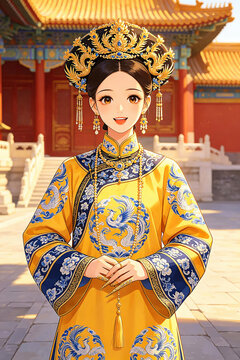 Qing Dynasty Empress in Forbidden City