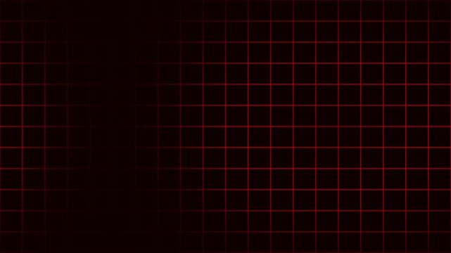 Dark red neon grid with moving radial spotlight effect