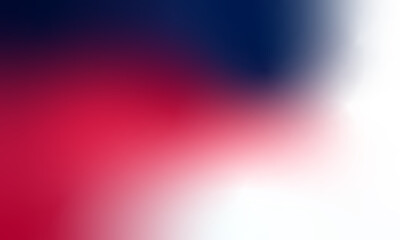 Naklejka premium Abstract Red White Blue Gradient Background USA Flag Colors