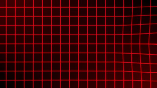 Intense red grid with traveling compression wave
