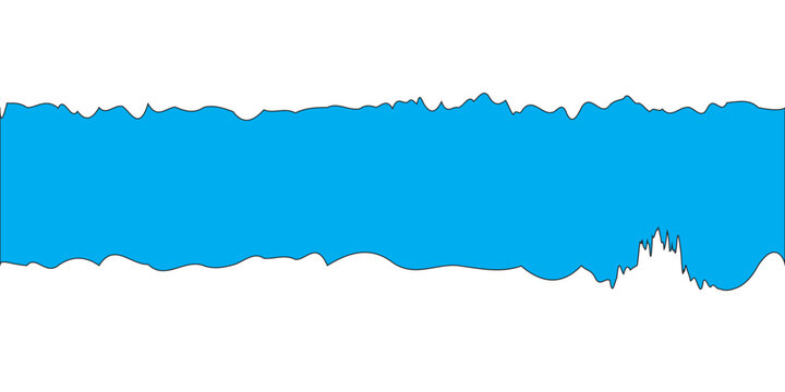 abstract blue frame on white background