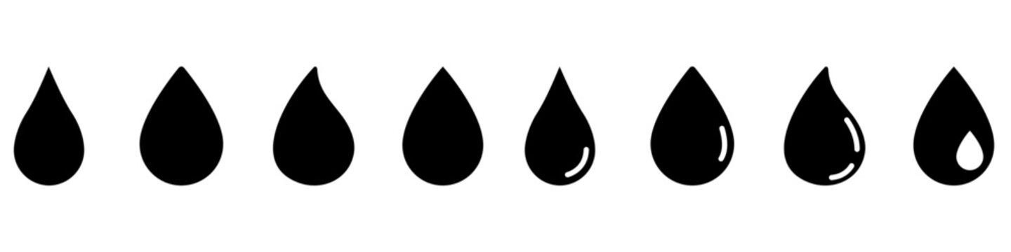Water drops icon vector. Water illustration sign. Spray symbol. Ocean logo. Sea mark.