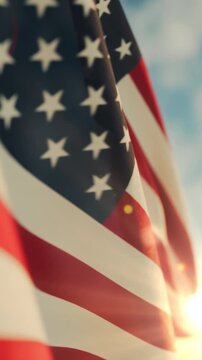 The American flag flies in mourning on Memorial Day