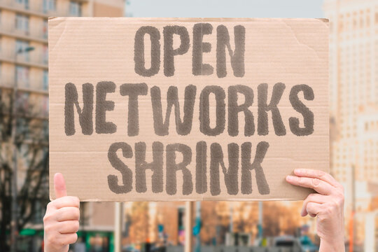 "Open Networks Shrink" Public internet spaces continue disappearing steadily. OPENNESS. NETWORKS. INTERNET. DIGITAL. ACCESS.