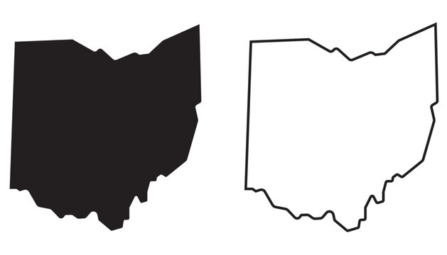 Ohio map sign symbol icon