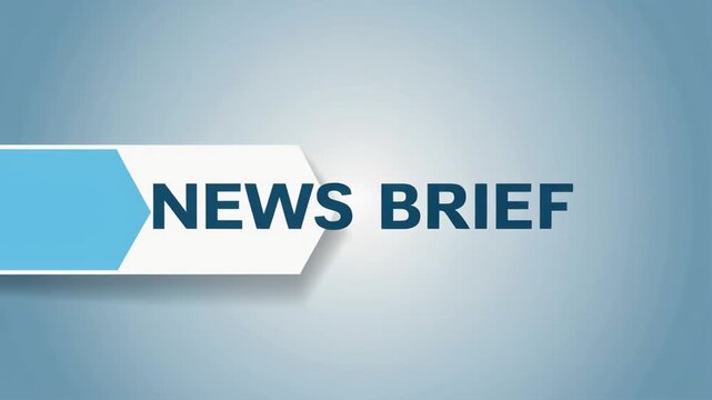 Animated News Brief Lower Third Graphic Overlay