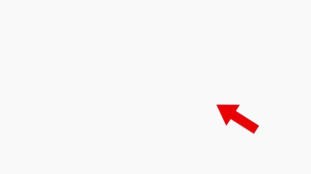Red Arrow Pointing: A stark red arrow, rendered in a graphic style, points towards an unseen destination on a clean, simple background, symbolizing direction, action, or a call to attention.