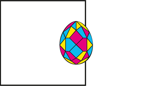 Colorful dragon egg vector icon with editable stroke, geometric mythical creature egg illustration for fantasy games, adjustable stroke weight, thin line, customizable copper egg line weight.