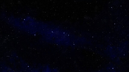 Starry Night Sky, Galaxy Nebula Background and Blank Copy Space © Mikky