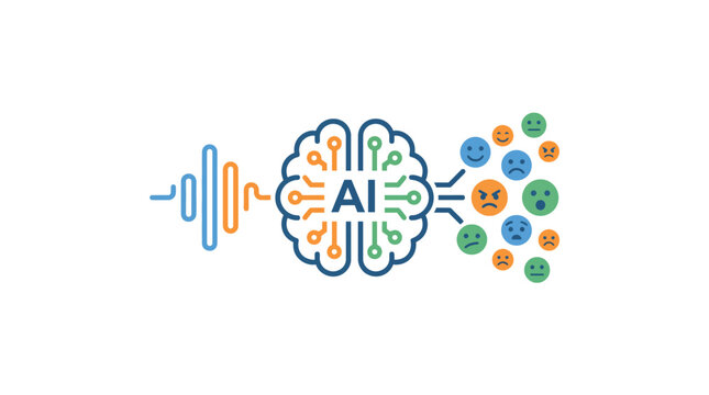 Artificial Intelligence Brain Logo Design.