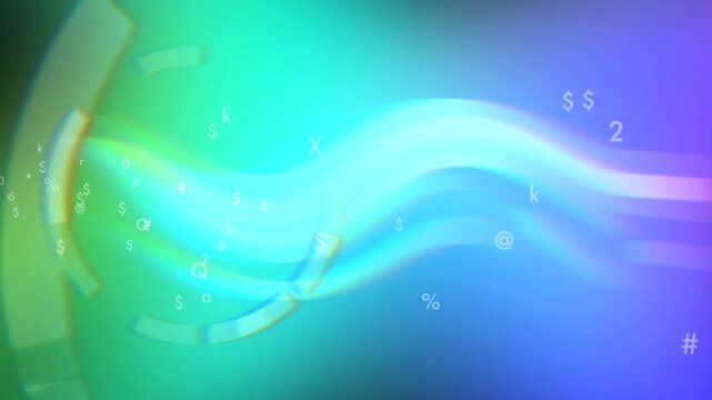 光と文字の背景青
