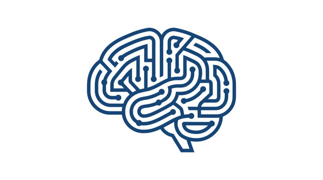 Brain maze puzzle thinking concept.