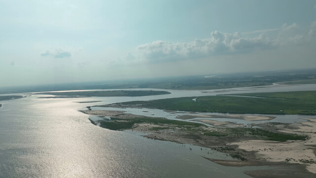 Brahmaputra River landscape image