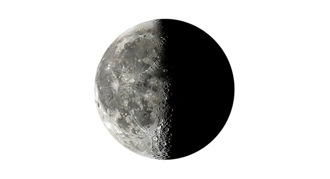 The Moon Phase A Stunning Visual Depiction of the Waning Crescent and Gibbous Stages against a White Background