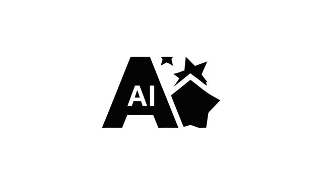 Artificial Intelligence Logo Design Elements.