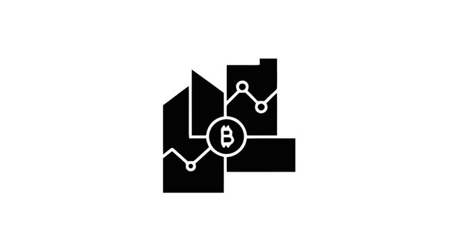 Black and white circuit board logo.