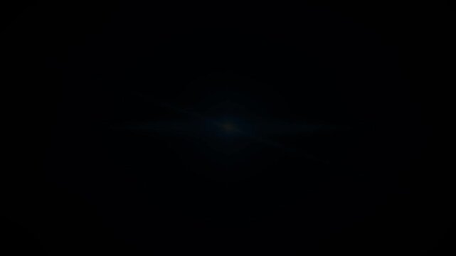 Blue radiant star beam with blue light streaks, celestial astronomy glow and radial rays in dark space, abstract cosmic energy flare with shining light elements and luminous beam effect, 4K