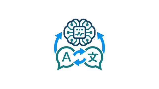Language Translation Communication Symbol Icon.