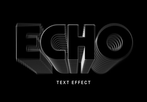 Echo Layered Text Effect