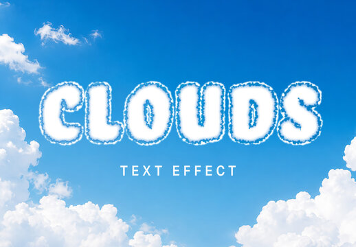 Cloud Text Effect