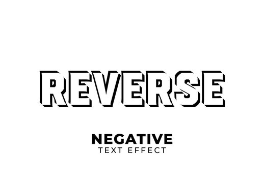Negative Text Effect