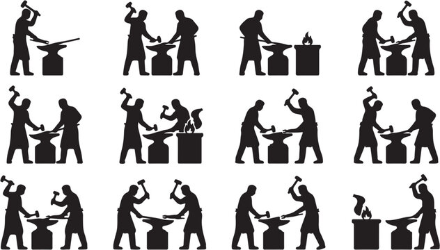 People working together lifting boxes.