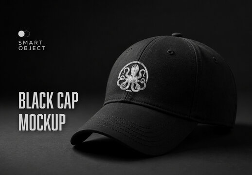 Black Cap Mockup