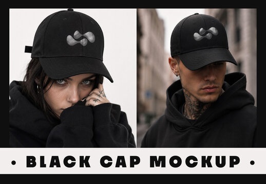 Black Cap Mockup