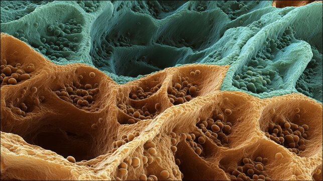 Detailed skin structure with bumps for medical illustration. 