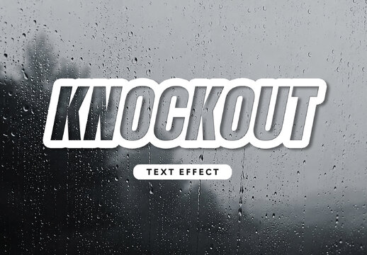 Knockout Text Effect
