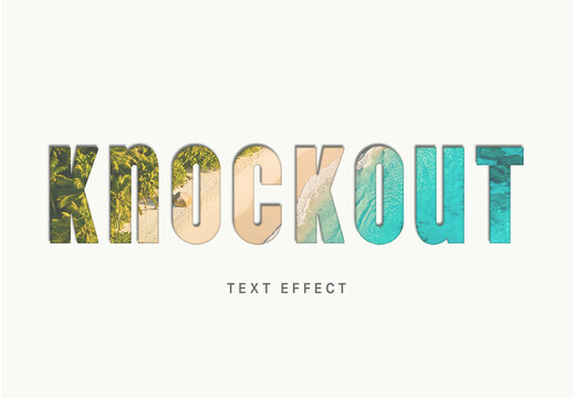 Knockout Text Effect