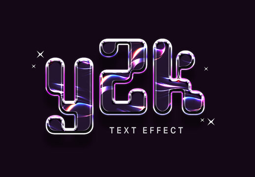 Y2K Text Effect