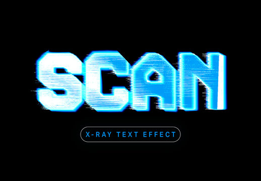 Xray Text Effect
