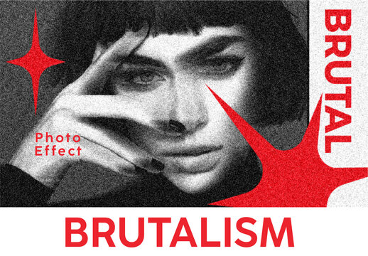 Brutalism Photo Effect